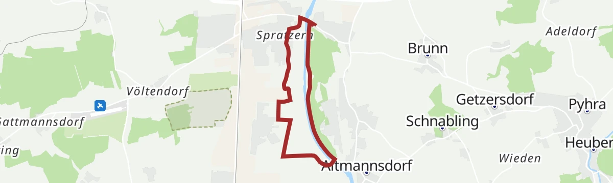 Route map: Laufrunde Bootshaus